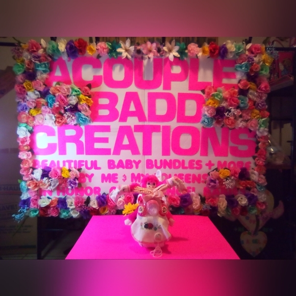 #151👉🏼🚨 ALREADY GONE 🚨MOTORCYCLE DIAPER CAKE ("FOR A BABY GIRL") - Picture 2 of 10